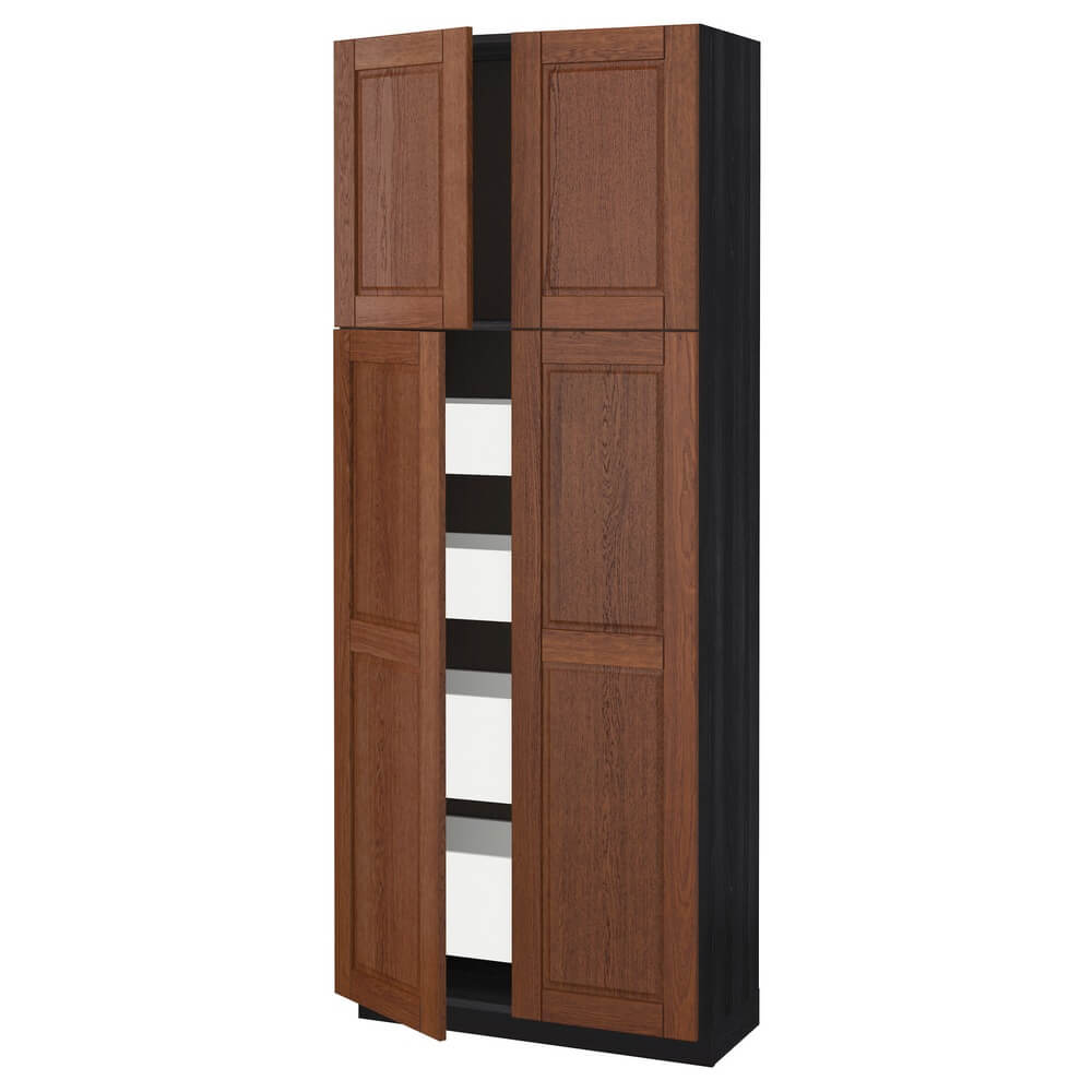 Высокий шкаф (4 дверцы и 4 ящика) МЕТОД / МАКСИМЕРА