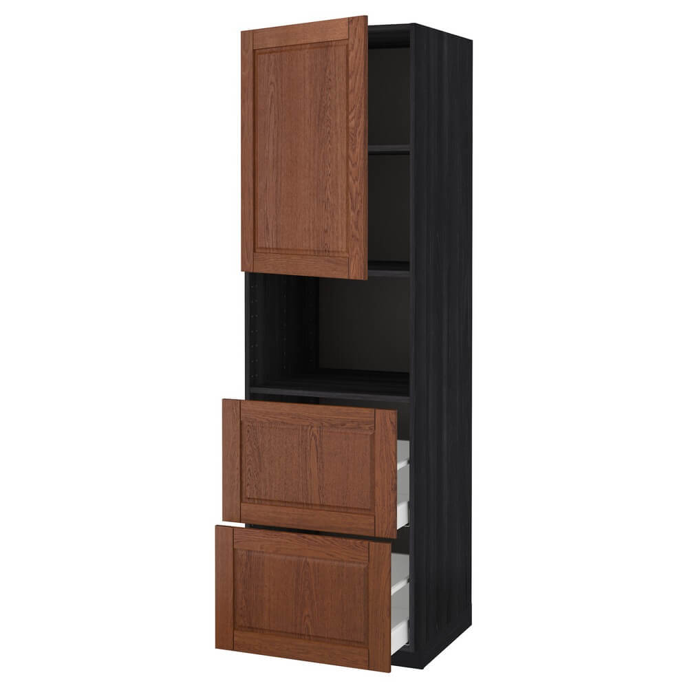 Высокий шкаф для СВЧ (дверца и 2 ящика) МЕТОД / МАКСИМЕРА