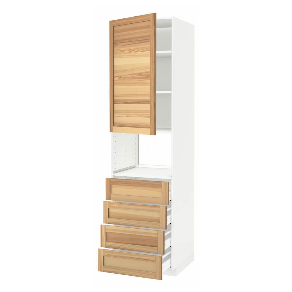 Высокий шкаф для духовки (дверца и 4 ящика) МЕТОД / МАКСИМЕРА